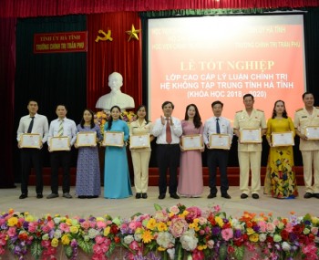 Lễ Tốt nghiệp Lớp cao cấp lý luận chính trị hệ không tập trung tỉnh Hà Tĩnh khóa 2018 - 2020