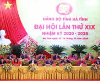 Nghị quyết Đại hội đại biểu Đảng bộ Tỉnh Hà Tĩnh khoá XIX, nhiệm kỳ 2020 - 2025