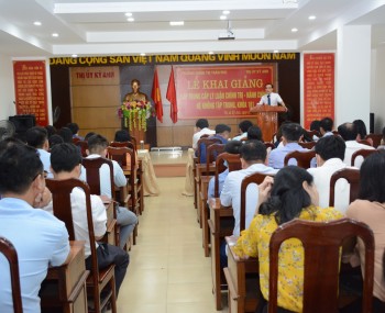 Khai giảng Lớp Trung cấp Lý luận Chính trị - Hành chính, hệ không tập trung khóa 161 Thị xã Kỳ Anh