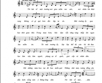 Hát về mái trường tôi yêu