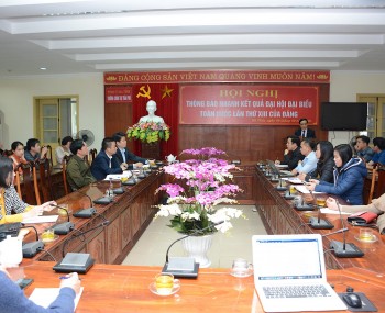 Hội nghị thông báo nhanh kết quả Đại hội Đại biểu toàn quốc lần thứ XIII của Đảng.