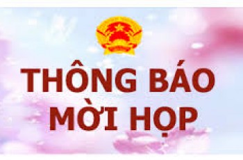 Thông báo mời họp: Thường trực Tỉnh uỷ làm việc với BGH Trường Chính trị Trần Phú