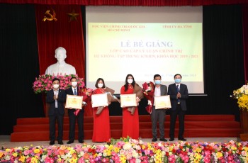 Bế giảng Lớp Cao cấp lý luận chính trị hệ không tập trung K70.B29, Khoá học 2019 - 2021