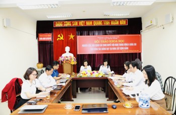 Hội thảo khoa học “Nghiên cứu, vận dụng các Nghị quyết Hội nghị Trung ương 6 Khóa XIII vào công tác giảng dạy tại Khoa Xây dựng Đảng”
