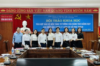 Hội thảo khoa học “Tích hợp bảo vệ nền tảng tư tưởng của Đảng vào giảng dạy các môn học khoa lý luận cơ sở”