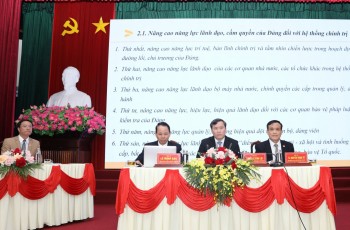 Hội thảo khoa học “Thực trạng và hiệu quả của việc sáp nhập, sắp xếp tổ chức bộ máy hệ thống chính trị cấp huyện, cấp xã và hệ thống tổ chức các đơn vị sự nghiệp công lập cấp huyện tỉnh Hà Tĩnh”.